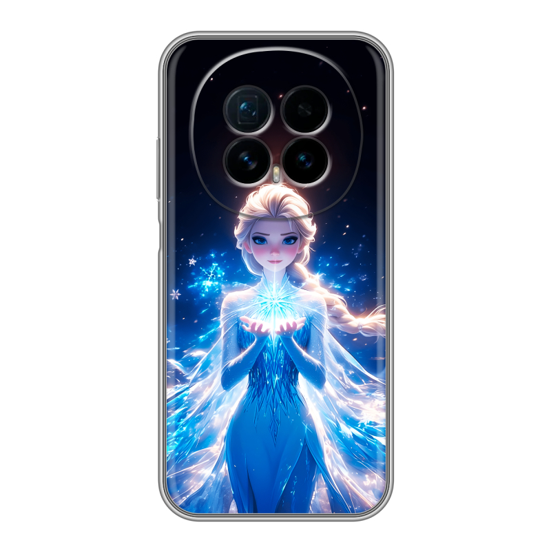 Силиконовый чехол на Honor Magic 8 с принтом Холодное сердце Frozen Силиконовый чехол на Honor Magic 8 с принтом Холодное сердце Frozen