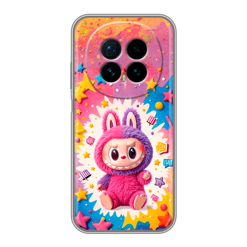 Силиконовый чехол на Honor Magic 8 с принтом Labubu Лабубу Силиконовый чехол на Honor Magic 8 с принтом Labubu Лабубу