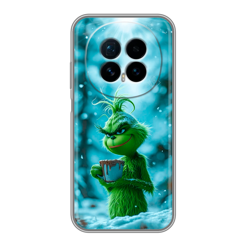 Силиконовый чехол на Honor Magic 8 с принтом Новый год гринч Силиконовый чехол на Honor Magic 8 с принтом Новый год гринч