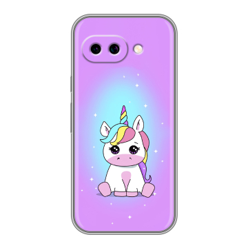 Силиконовый чехол на Google Pixel 9A с принтом Единорог