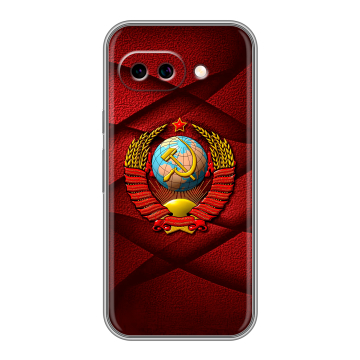 Силиконовый чехол на Google Pixel 9A с принтом Герб СССР