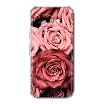 Силиконовый чехол на Google Pixel 9A с принтом Цветы розы