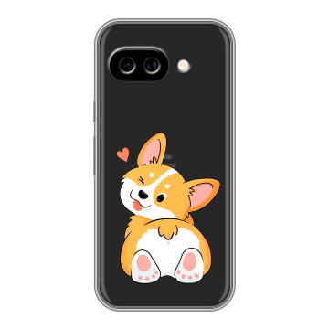 Силиконовый чехол на Google Pixel 9A с принтом Корги Силиконовый чехол на Google Pixel 9A с принтом Корги