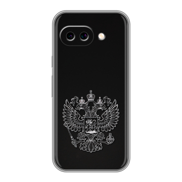 Силиконовый чехол на Google Pixel 9A с принтом Герб России Силиконовый чехол на Google Pixel 9A с принтом Герб России