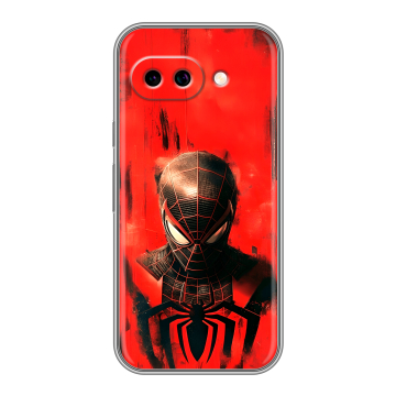 Силиконовый чехол на Google Pixel 9A с принтом человек паук spiderman