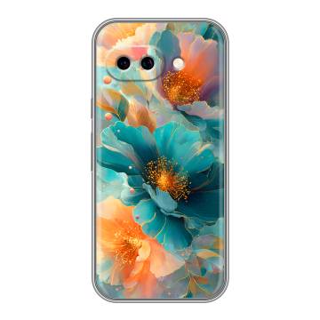 Силиконовый чехол на Google Pixel 9A с принтом Цветы Силиконовый чехол на Google Pixel 9A с принтом Цветы