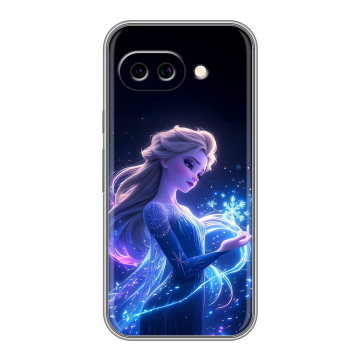 Силиконовый чехол на Google Pixel 9A с принтом Холодное сердце Frozen Силиконовый чехол на Google Pixel 9A с принтом Холодное сердце Frozen