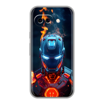 Силиконовый чехол на Google Pixel 9A с принтом IronMan Железный человек Силиконовый чехол на Google Pixel 9A с принтом IronMan Железный человек