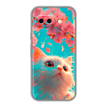 Силиконовый чехол на Google Pixel 9A с принтом Красивый кот