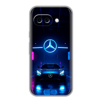 Силиконовый чехол на Google Pixel 9A с принтом Mercedes Мерседес