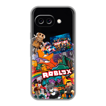 Силиконовый чехол на Google Pixel 9A с принтом Roblox Роблокс