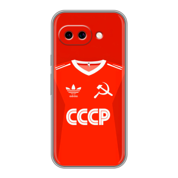 Силиконовый чехол на Google Pixel 9A с принтом Флаг Герб СССР