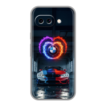 Силиконовый чехол на Google Pixel 9A с принтом BMW БМВ Силиконовый чехол на Google Pixel 9A с принтом BMW БМВ