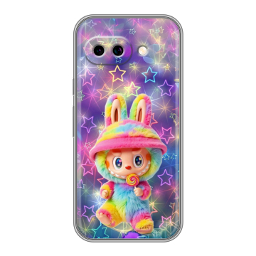 Силиконовый чехол на Google Pixel 9A с принтом Labubu Лабубу
