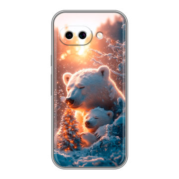 Силиконовый чехол на Google Pixel 9A с принтом Новый год