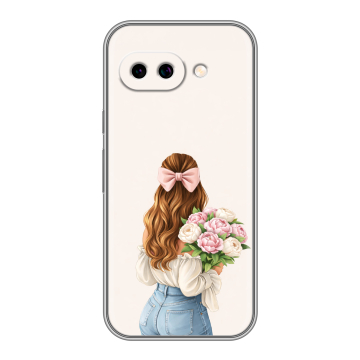 Силиконовый чехол на Google Pixel 9A с принтом женский Силиконовый чехол на Google Pixel 9A с принтом женский
