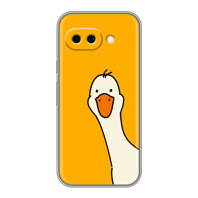 Силиконовый чехол на Google Pixel 9A с принтом Утка Силиконовый чехол на Google Pixel 9A с принтом Утка