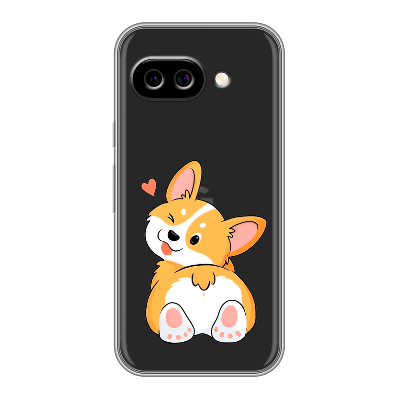 Силиконовый чехол на Google Pixel 9A с принтом Корги Силиконовый чехол на Google Pixel 9A с принтом Корги