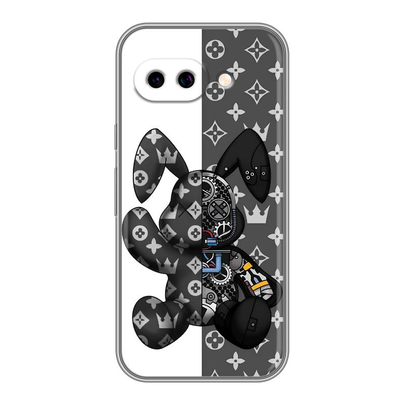 Силиконовый чехол на Google Pixel 9A с принтом Луи робот Силиконовый чехол на Google Pixel 9A с принтом Луи робот