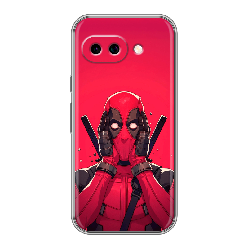 Силиконовый чехол на Google Pixel 9A с принтом Дедпул Deadpool Силиконовый чехол на Google Pixel 9A с принтом Дедпул Deadpool