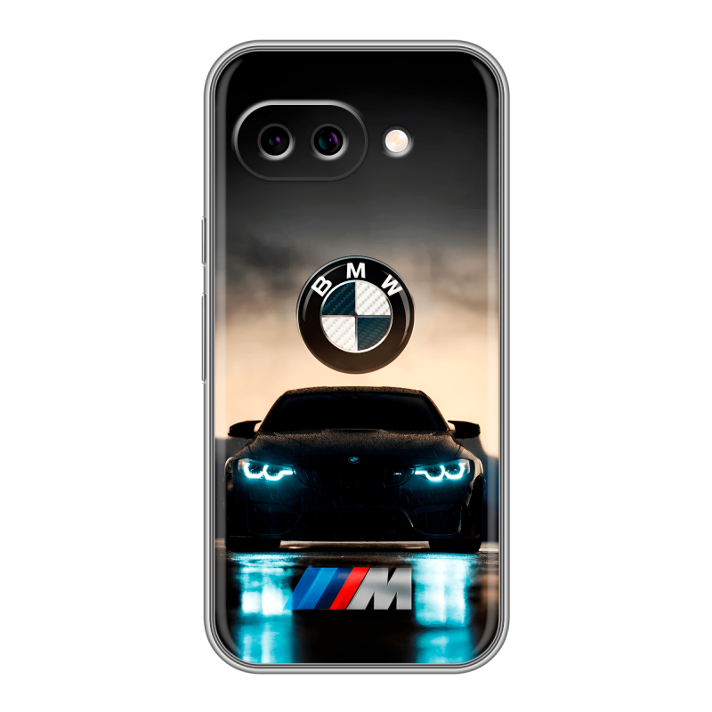 Силиконовый чехол на Google Pixel 9A с принтом БМВ BMW Силиконовый чехол на Google Pixel 9A с принтом БМВ BMW