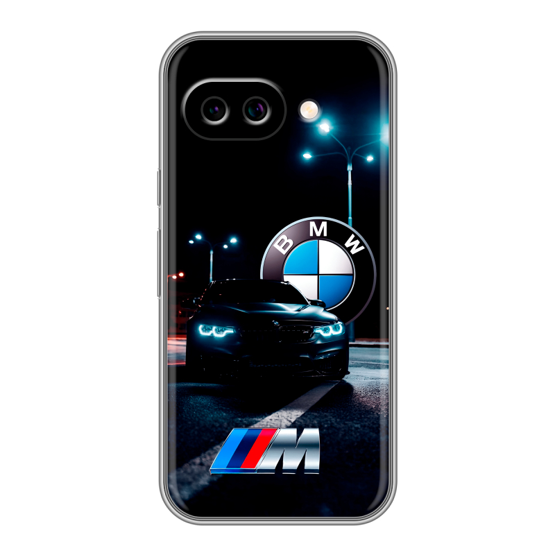 Силиконовый чехол на Google Pixel 9A с принтом БМВ BMW Силиконовый чехол на Google Pixel 9A с принтом БМВ BMW