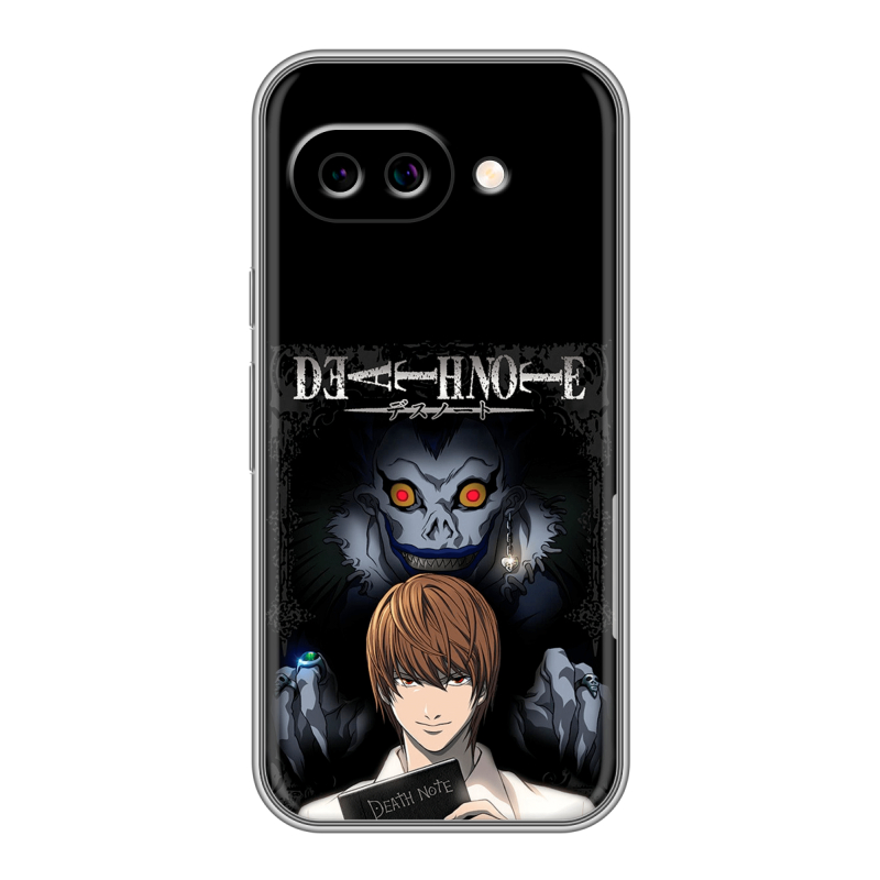 Силиконовый чехол на Google Pixel 9A с принтом Death note Тетрадь смерти Силиконовый чехол на Google Pixel 9A с принтом Death note Тетрадь смерти