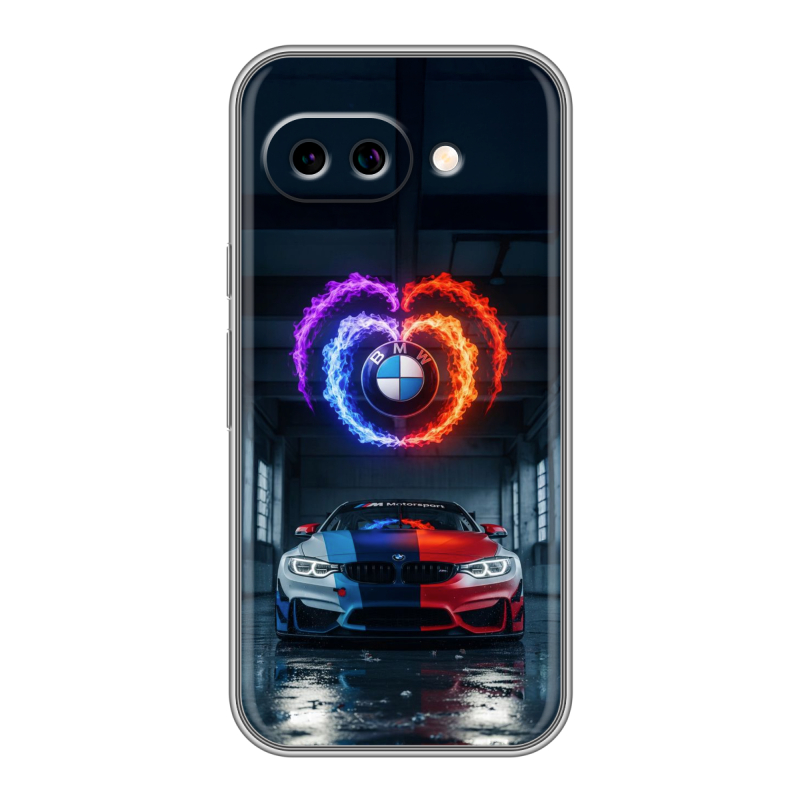Силиконовый чехол на Google Pixel 9A с принтом BMW БМВ Силиконовый чехол на Google Pixel 9A с принтом BMW БМВ