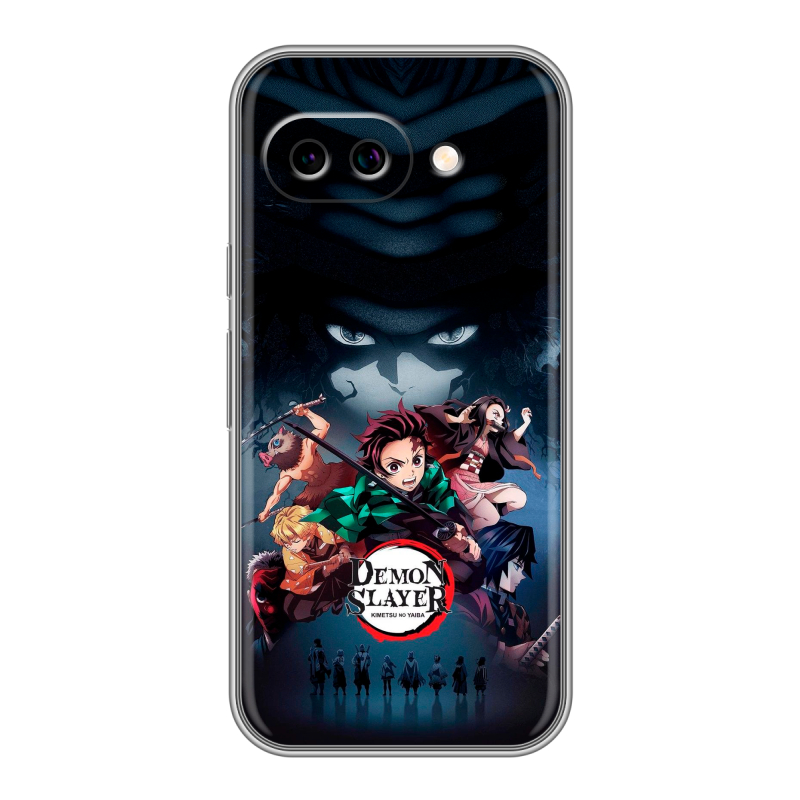 Силиконовый чехол на Google Pixel 9A с принтом Demon Slayer Клинок рассекающий демонов Силиконовый чехол на Google Pixel 9A с принтом Demon Slayer Клинок рассекающий демонов