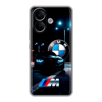 Силиконовый чехол на Vivo V60 Lite с принтом БМВ BMW Силиконовый чехол на Vivo V60 Lite с принтом БМВ BMW