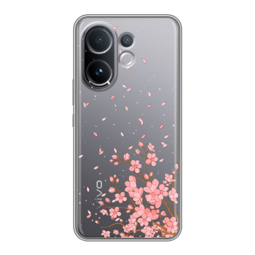 Силиконовый чехол на Vivo V60 с принтом Ветка сакуры Силиконовый чехол на Vivo V60 с принтом Ветка сакуры