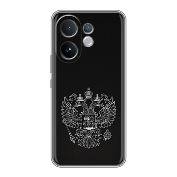 Силиконовый чехол на Vivo V60 с принтом Герб России