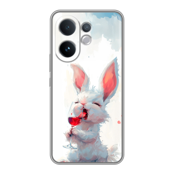 Силиконовый чехол на Vivo V60 с принтом кролик зайчик Силиконовый чехол на Vivo V60 с принтом кролик зайчик