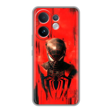 Силиконовый чехол на Vivo V60 с принтом человек паук spiderman