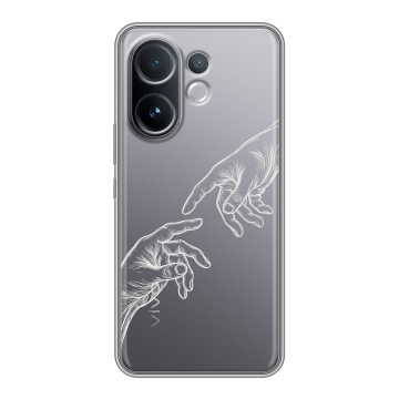 Силиконовый чехол на Vivo V60 с принтом Сотворение мира