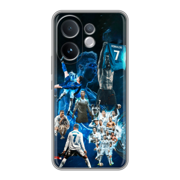 Силиконовый чехол на Vivo V60 с принтом Реал Роналдо Силиконовый чехол на Vivo V60 с принтом Реал Роналдо
