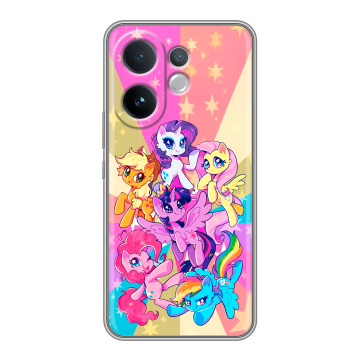 Силиконовый чехол на Vivo V60 с принтом My little pony Дружба чудо