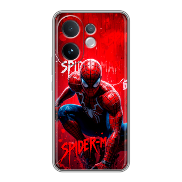 Силиконовый чехол на Vivo V60 с принтом Spiderman Человек паук Силиконовый чехол на Vivo V60 с принтом Spiderman Человек паук
