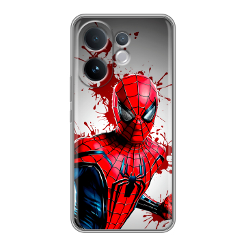 Силиконовый чехол на Vivo V60 с принтом Spiderman Человек паук Силиконовый чехол на Vivo V60 с принтом Spiderman Человек паук
