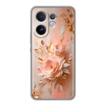 Силиконовый чехол на Vivo V60 с принтом женский