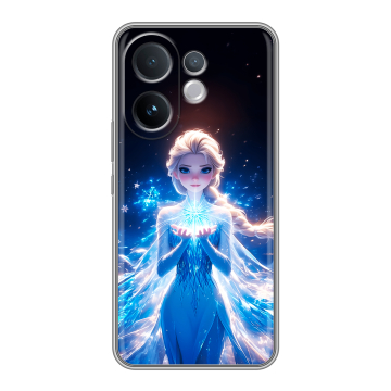 Силиконовый чехол на Vivo V60 с принтом Холодное сердце Frozen