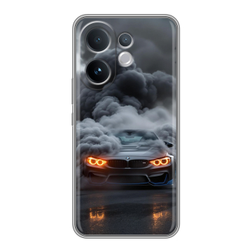 Силиконовый чехол на Vivo V60 с принтом BMW БМВ Силиконовый чехол на Vivo V60 с принтом BMW БМВ