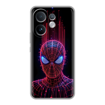 Силиконовый чехол на Vivo V60 с принтом Spiderman Человек паук