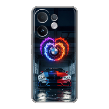 Силиконовый чехол на Vivo V60 с принтом BMW БМВ