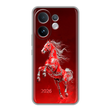 Силиконовый чехол на Vivo V60 с принтом Новый год