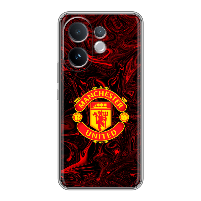 Силиконовый чехол на Vivo V60 с принтом Manchester United Силиконовый чехол на Vivo V60 с принтом Manchester United
