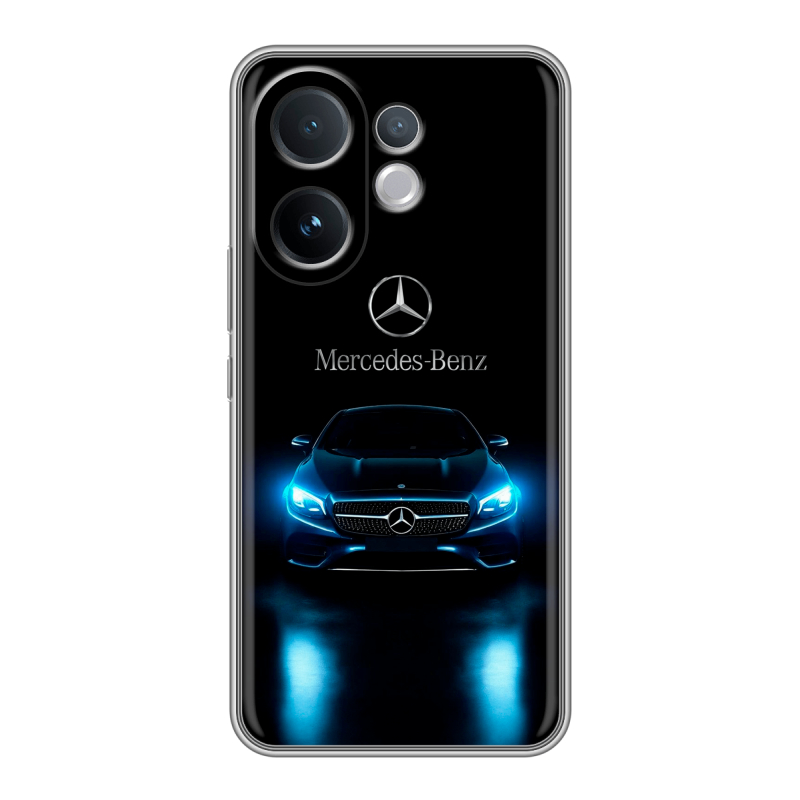 Силиконовый чехол на Vivo V60 с принтом Mercedes Мерседес Силиконовый чехол на Vivo V60 с принтом Mercedes Мерседес
