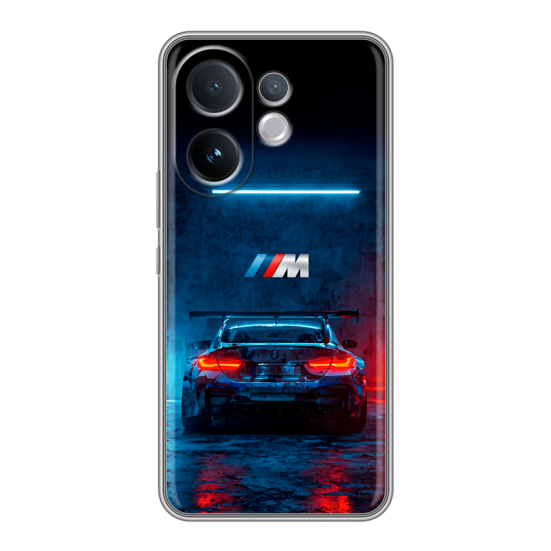 Силиконовый чехол на Vivo V60 с принтом BMW БМВ Силиконовый чехол на Vivo V60 с принтом BMW БМВ