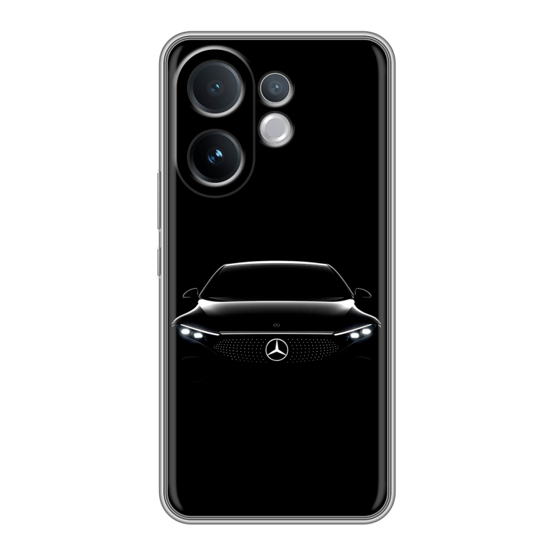 Силиконовый чехол на Vivo V60 с принтом Mercedes Мерседес Силиконовый чехол на Vivo V60 с принтом Mercedes Мерседес