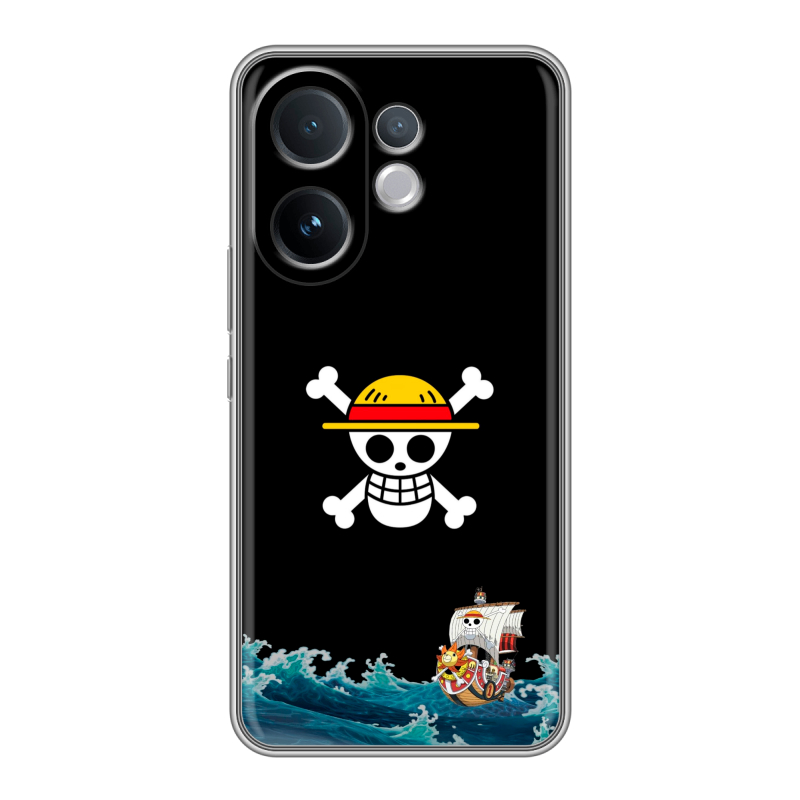 Силиконовый чехол на Vivo V60 с принтом One Piece Ван Пис Силиконовый чехол на Vivo V60 с принтом One Piece Ван Пис